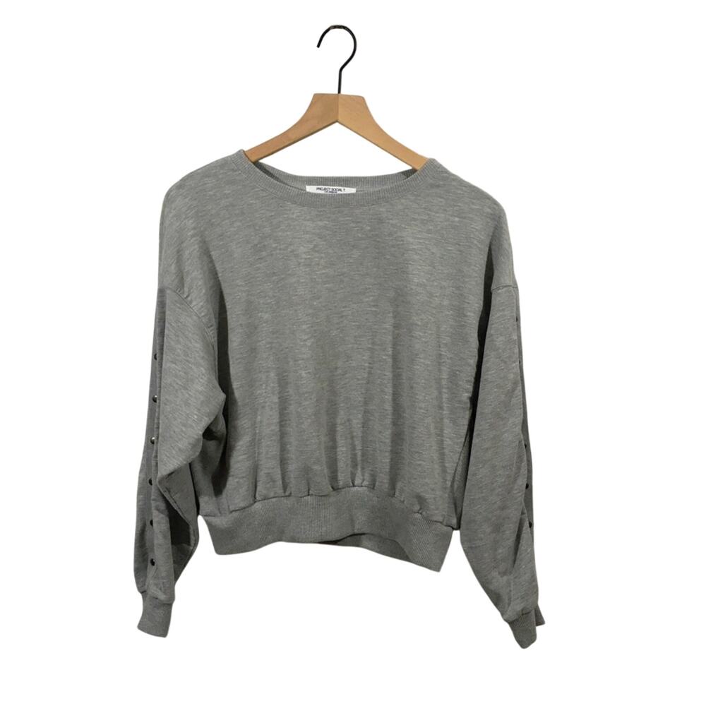 Project Social T Snap Sleeve Sweatshirt - Gray - Small